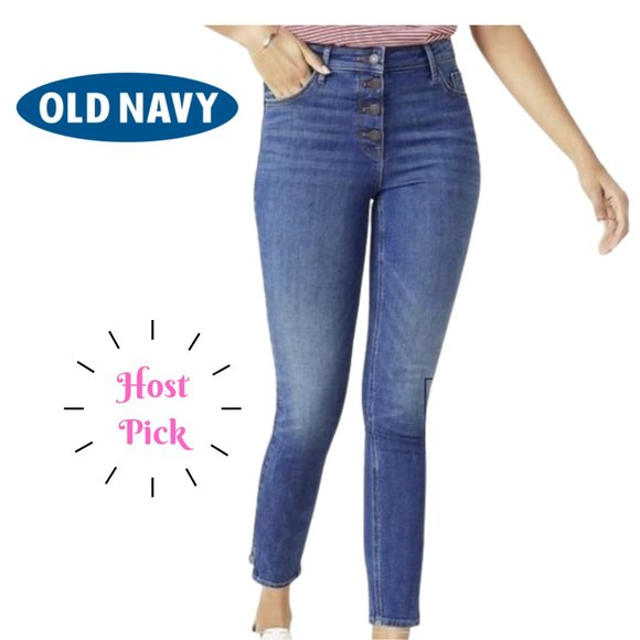 Old Navy Denim - New Old Navy High-Waisted Button-Fly Rockstar Jean